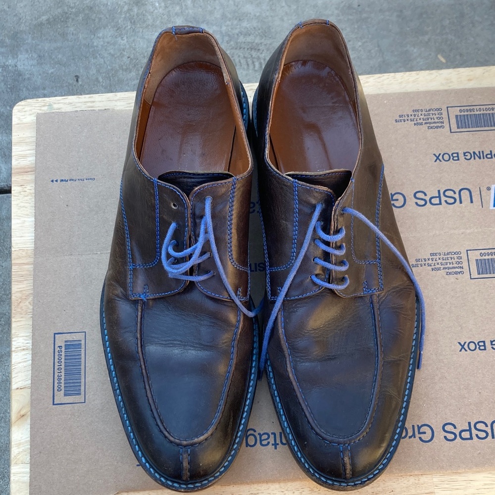 Vintage Men's Brown Donald J Pliner Leather Dress Shoes size 14